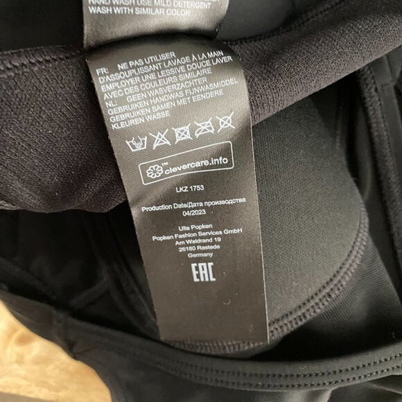 Ulla Popken One Piece‎ Swimsuit Size 18 Black Solid Keyhole NWT SW-1826 - Picture 12 of 12